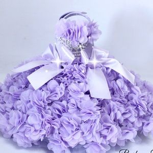 Gorgeous purple petal dress